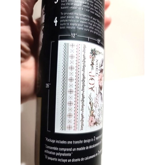 NEW Redesign Sparkle & Joy Furniture Transfer Christmas Floral RETIRED Pastel - Picture 7 of 9